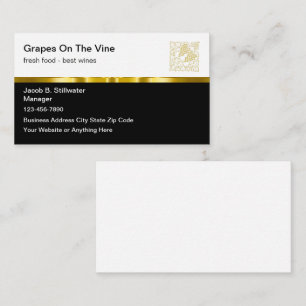 Classy Restaurant Theme Visitekaartjes