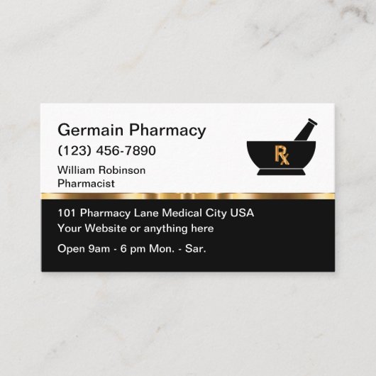 Classy Retail of online Pharmacy Visitekaartje (Voorkant)