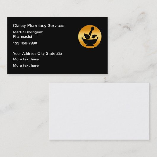 Classy Retail Pharmacy Visitekaartje (Voorkant / Achterkant)