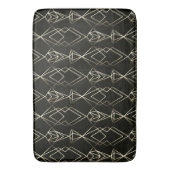 Classy Retro Design in zwart en goud Badmat (Voorkant Verticaal)