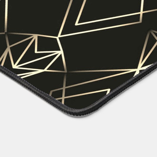 Classy Retro Design in zwart en goud Bureaumat (Hoek)