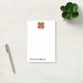Classy retro Irish Gelukkig shamrock Post-it® Notes (Kantoor)