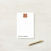 Classy retro Irish Gelukkig shamrock Post-it® Notes (Op bureau)