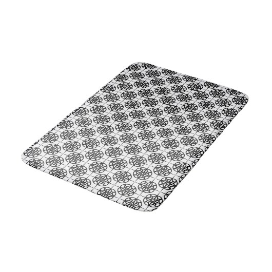 Classy Retro Vibe geometrisch patroon Badmat (Gekanteld)