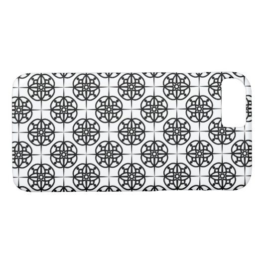 Classy Retro Vibe geometrisch patroon Case-Mate iPhone Case (Achterkant (Horizontaal))