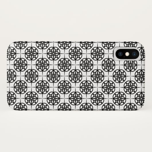 Classy Retro Vibe geometrisch patroon Case-Mate iPhone Case (Achterkant (horizontaal))