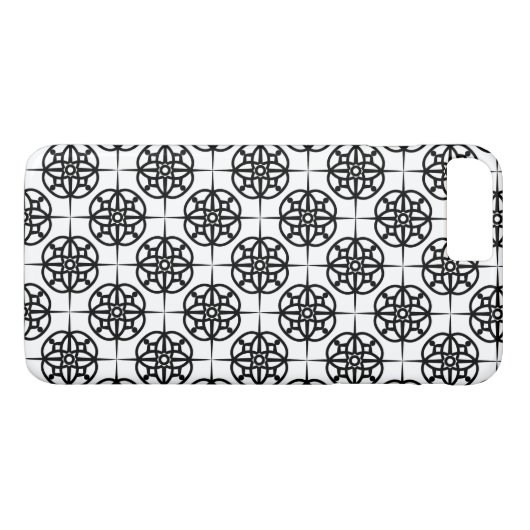 Classy Retro Vibe geometrisch patroon Case-Mate iPhone Case (Achterkant (Horizontaal))