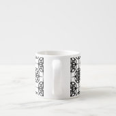 Classy Retro Vibe geometrisch patroon Espresso Kop (Achterkant)