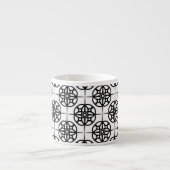Classy Retro Vibe geometrisch patroon Espresso Kop (Voorkant)