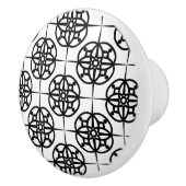 Classy Retro Vibe geometrisch patroon Keramische Knop (Rechts)