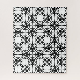 Classy Retro Vibe geometrisch patroon Legpuzzel