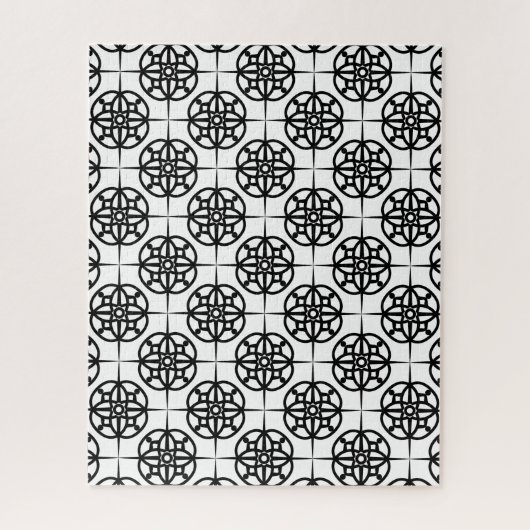 Classy Retro Vibe geometrisch patroon Legpuzzel (Verticaal)