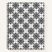 Classy Retro Vibe geometrisch patroon Notitieboek (Voorkant)