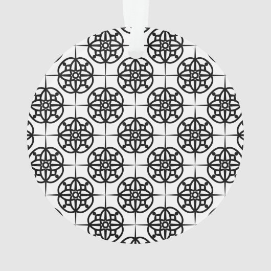 Classy Retro Vibe geometrisch patroon Ornament (achterkant)