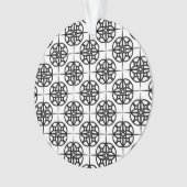 Classy Retro Vibe geometrisch patroon Ornament (voorkant)