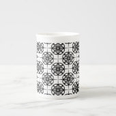 Classy Retro Vibe geometrisch patroon Porselein Kop (Voorkant)