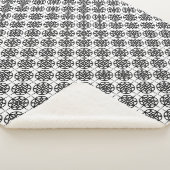 Classy Retro Vibe geometrisch patroon Sherpa Deken (3/4)