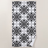 Classy Retro Vibe geometrisch patroon Strandlaken (Voorkant)