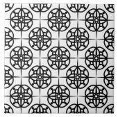 Classy Retro Vibe geometrisch patroon Tegeltje (Voorkant)