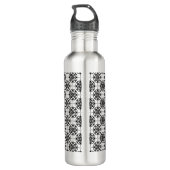 Classy Retro Vibe geometrisch patroon Waterfles (Achterkant)