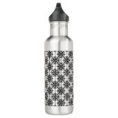 Classy Retro Vibe geometrisch patroon Waterfles (Rechts)