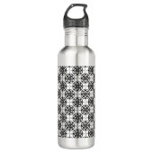 Classy Retro Vibe geometrisch patroon Waterfles (Voorkant)