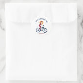 Classy Rider - Het leven is een mooie Ride Ronde Sticker (Tas)