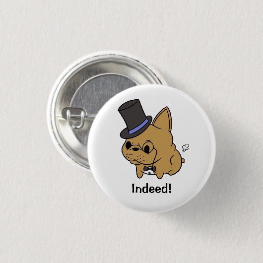 Classy Rocco inderdaad! Knoop Ronde Button 3,2 Cm (Voorkant /achterkant)