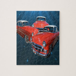 Classy rode en witte auto's, puzzel