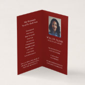 Classy rode Waterverf voordeur foto & diensten Visitekaartje (Binnen)