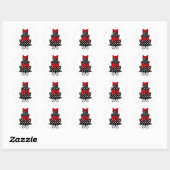 Classy rode & zwarte Stickers (Vel)
