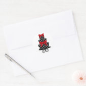 Classy rode & zwarte Stickers (Envelop)