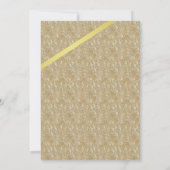 Classy Romantisch Goud & Wit Verjaardagsfeest Kaart (Achterkant)