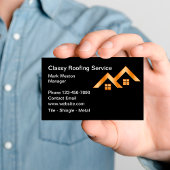 Classy Roofing Construction Business Cards Visitekaartje