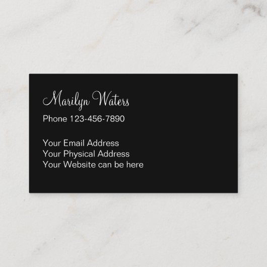 Classy Roos Gold-achtergrond Visitekaartje (Achterkant)