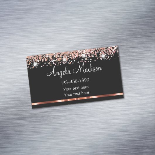 Classy Roos Gold Beauty Magnetisch Visitekaartje (Voorbeeld)