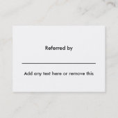 Classy Roos Gold Design Reference Hartelijk dank Aanbevelingskaartje (Achterkant)