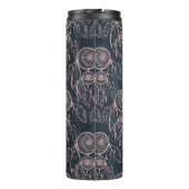 Classy Roos Gold dreamcatcher Gray Pattern Thermosbeker (Achterkant)