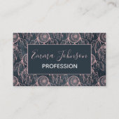 Classy Roos Gold dreamcatcher Gray Pattern Visitekaartje (Voorkant)