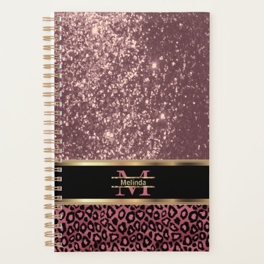 Classy Roos Gold-gepersonaliseerde planner (Voorkant)