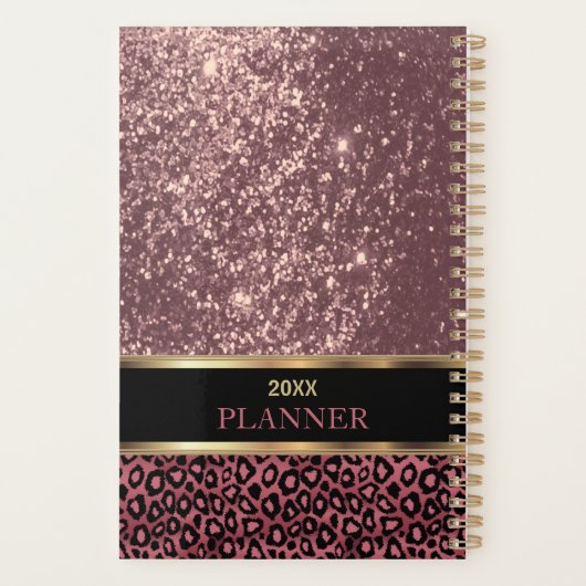 Classy Roos Gold-gepersonaliseerde planner (Achterkant)