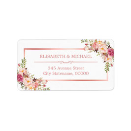 Classy Roos Gold Lijst Etiket