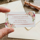 Classy Roos Gold Lijst Etiket