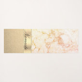 Classy Roos Gold Marble Yogamat (Achterkant (horizontaal))