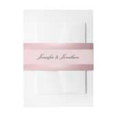 Classy Roos Gold Modern Typografie Script Name Uitnodigingen Wikkel (Voorkant Voorbeeld)