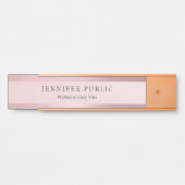 Classy Roos Gold Sjabloon Moderne Professional Deurbordje (Voorkant)