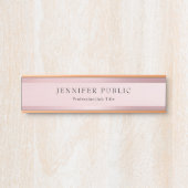 Classy Roos Gold Sjabloon Moderne Professional Deurbordje (Voorkant)