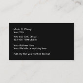 Classy Roos Gold Style Design Visitekaartje (Achterkant)