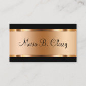 Classy Roos Gold Style Design Visitekaartje (Voorkant)