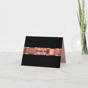 Classy Roos Gold Tone Business - Hartelijk dank vo Bedankkaart